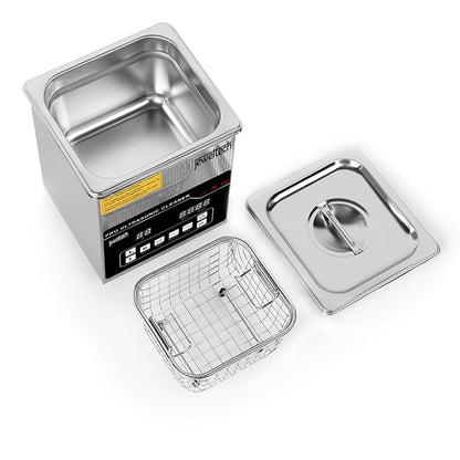 Jeweltech 2 Litre Ultrasonic Cleaner Sterilizer Machine with Water Heater & Time Control Auto Shut off for Dental Clinics/Optical/Jewellery Shop/Biology Labs