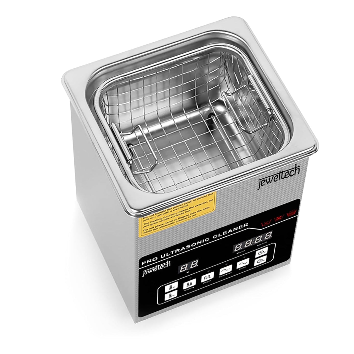 Jeweltech 2 Litre Ultrasonic Cleaner Sterilizer Machine with Water Heater & Time Control Auto Shut off for Dental Clinics/Optical/Jewellery Shop/Biology Labs