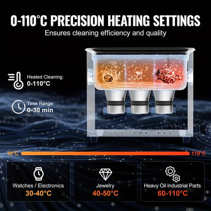 Johnson Tools 6L Ultrasonic Cleaner Pro+ 42Khz Jewellery ,watch,Pcb Cleaner machine