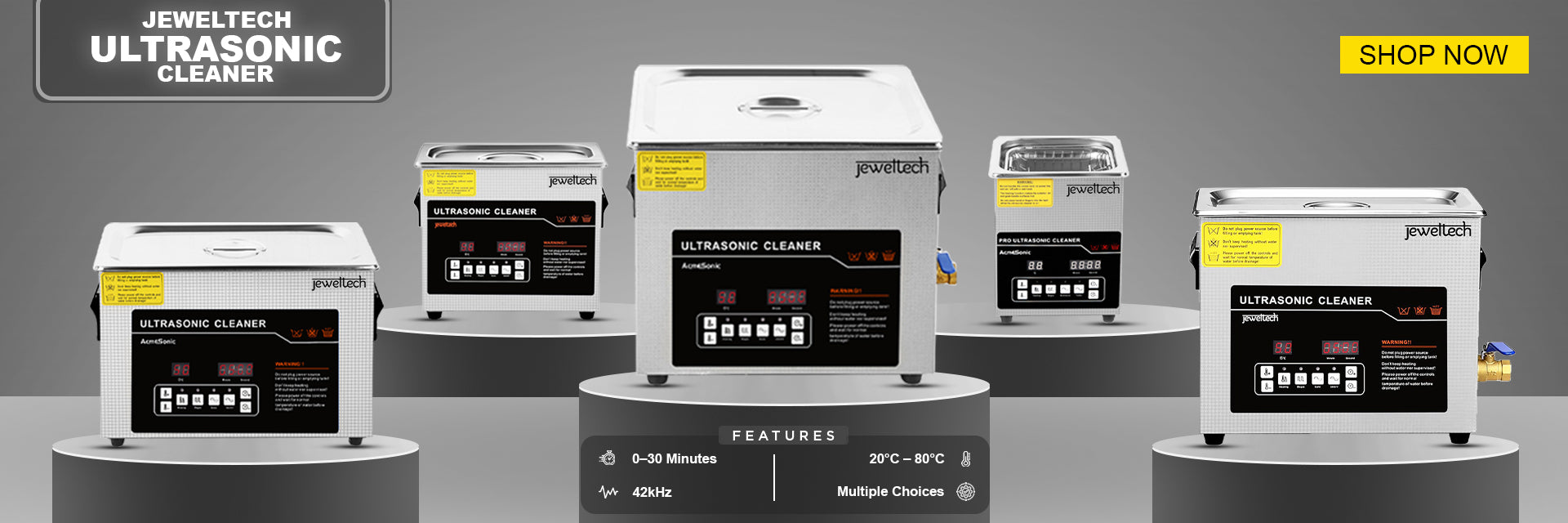 Jeweltech ultrasonic cleaner