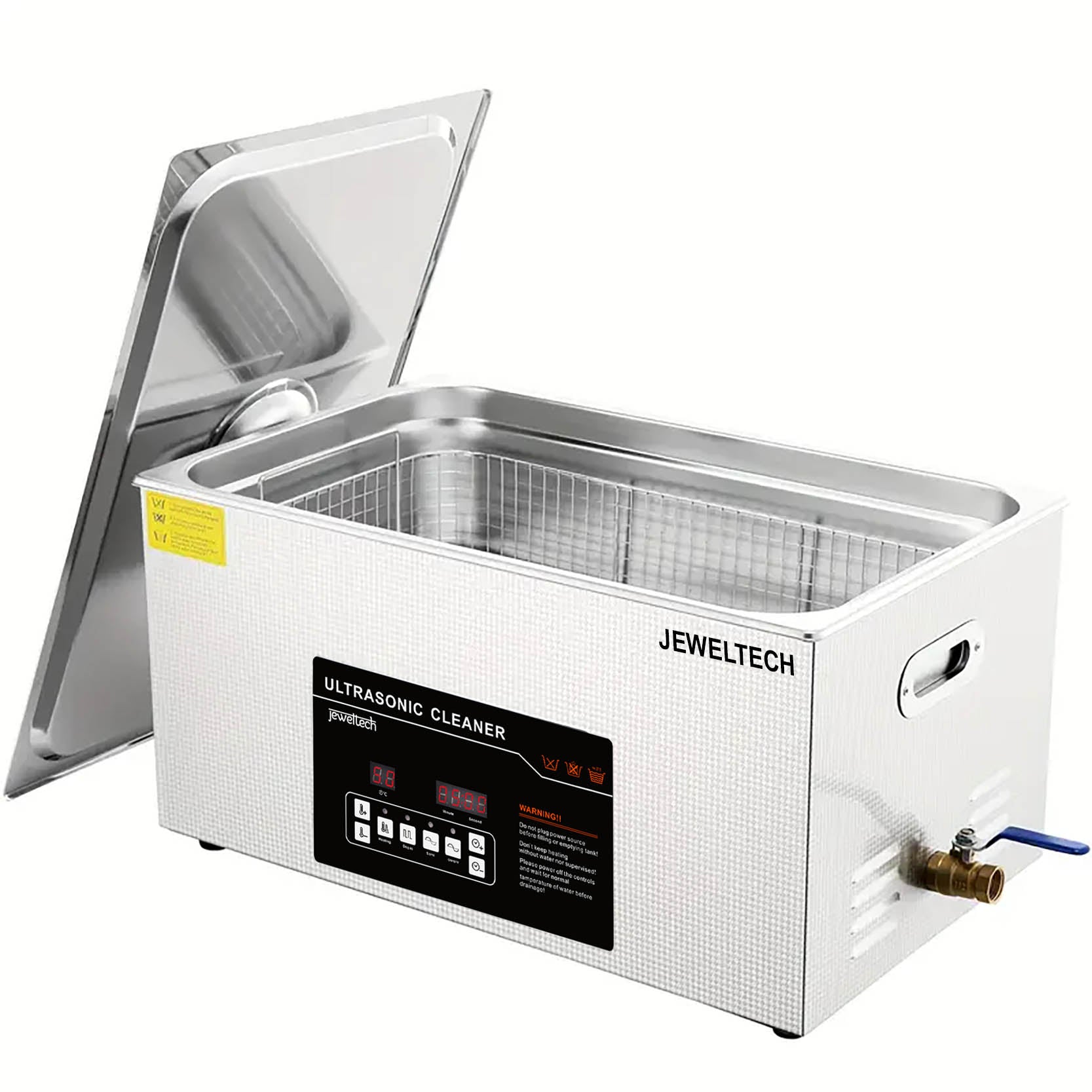 Jeweltech ultrasonic cleaner on a white background