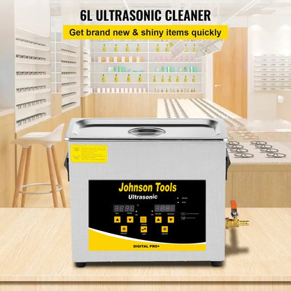 Johnson Tools 6L Ultrasonic Cleaner Pro+ 42Khz Jewellery ,watch,Pcb Cleaner machine