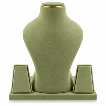 JewelTech velvet jewellery display stand with necklace bust and earring holders