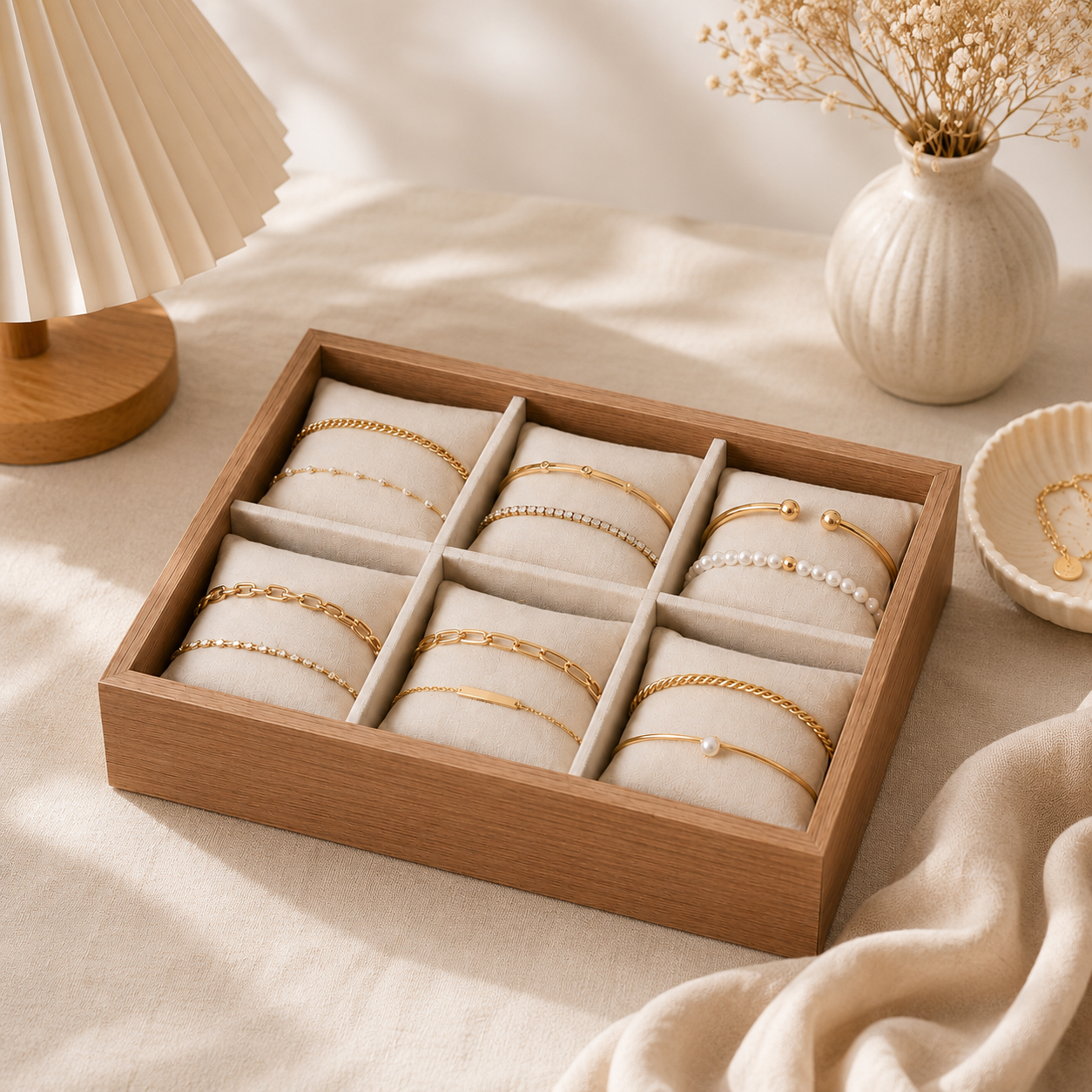 Bangle organiser wooden box