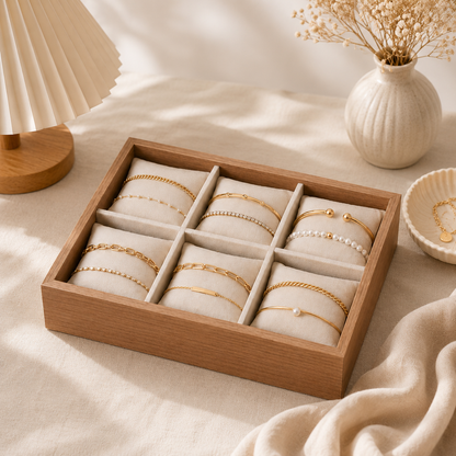 Bangle organiser wooden box