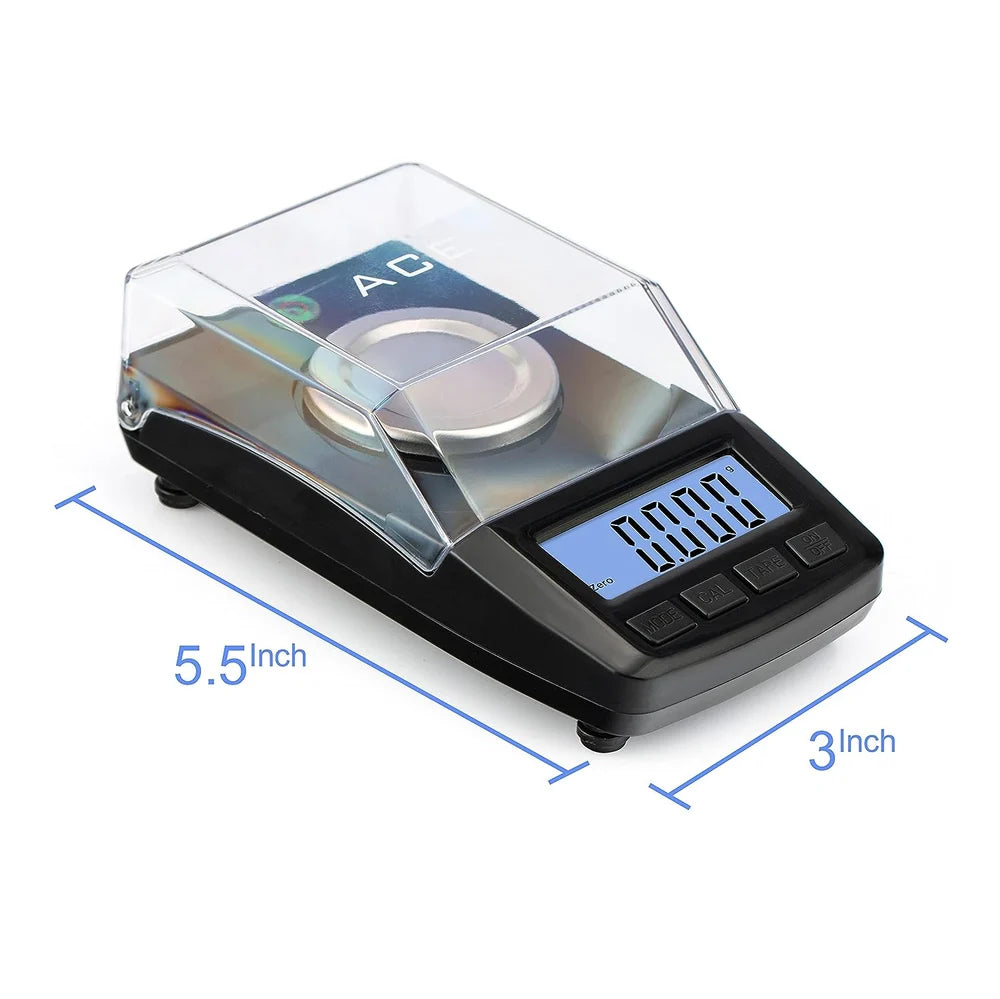 High-accuracy ACE CT-50 scale for weighing diamonds, gold, and gemstones