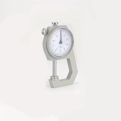 Analog dial thickness gauge for measuring jewelry, leather, and metal sheets (0–20mm)