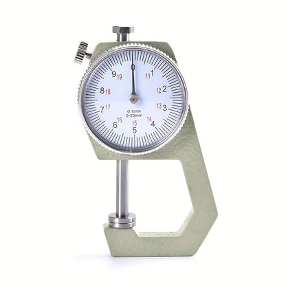 Analog thickness gauge for measuring gemstones, sheets, paper, and films
