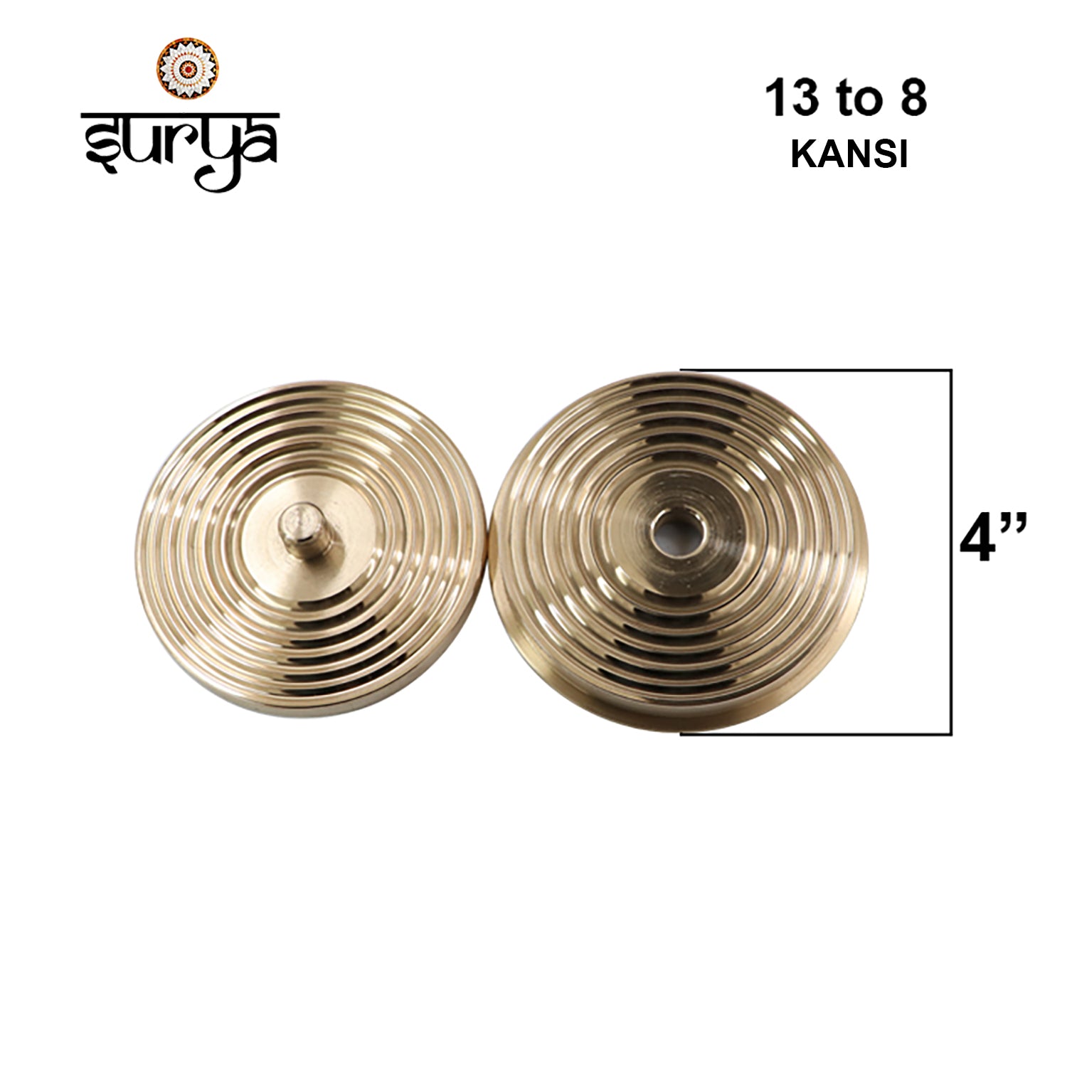 Surya 4-Inch Kansi Ball Rolling Die Chakki (Size 13 to 8) for Gold Ball Making
