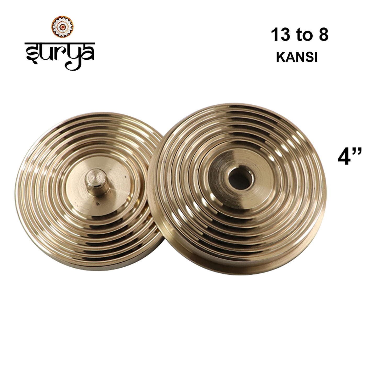 Surya 4-Inch Kansi Ball Rolling Die Chakki (Size 13 to 8)