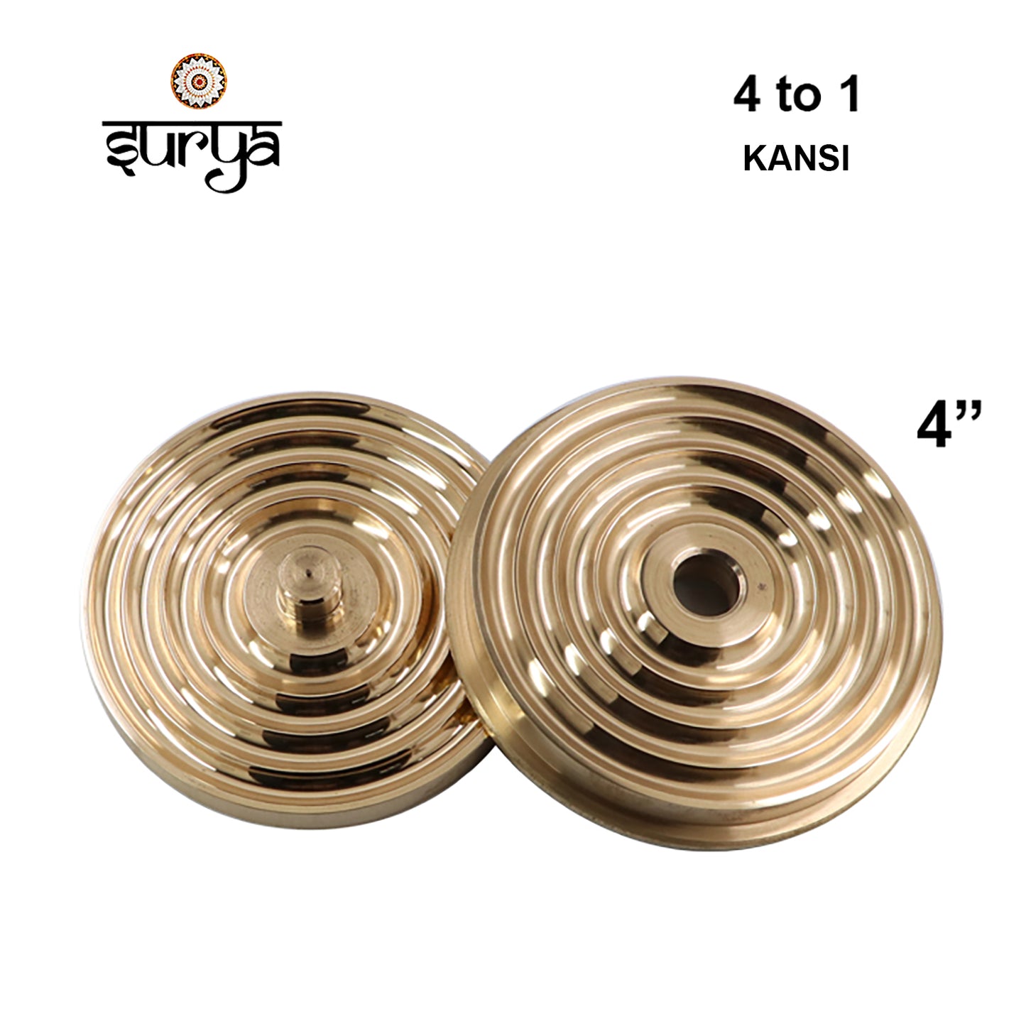 Surya 4-Inch Kansi Ball Rolling Die Chakki (Size 1 to 4) for Gold Ball Making 