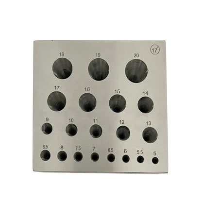 Bezel Block Tool Set for Jewelry Making – 5mm to 20mm Sizes – Professional Metal Forming and Shaping Tool