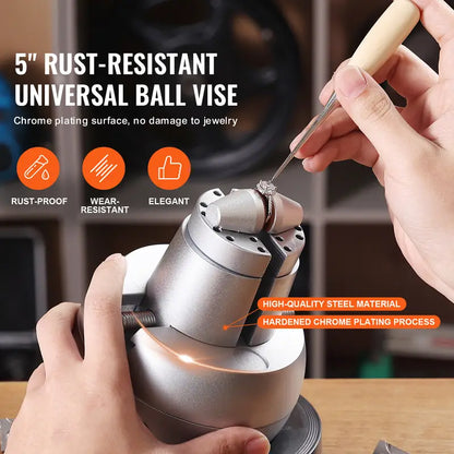 Ring Setting Tool for Gemstone Inlay and Engraving