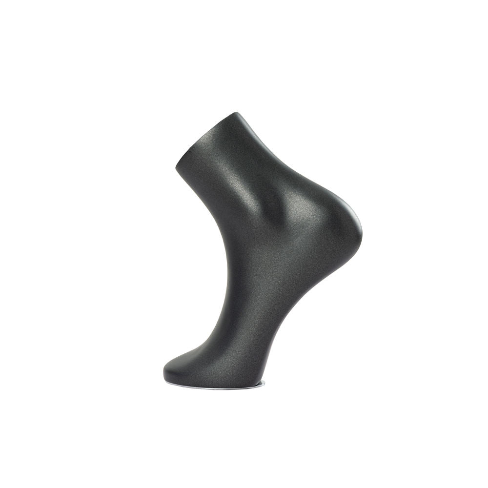 Jeweltech Black Resin Foot-Shaped Anklet Display Stand, Decorative Jewelry Holder for Anklets and Ankle Chains, Shop and Photoshoot Display Prop