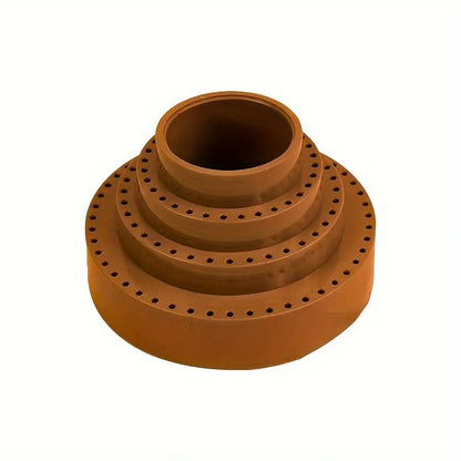 Rotating drill bit base organizer with 116 holes for tool storage – brown color