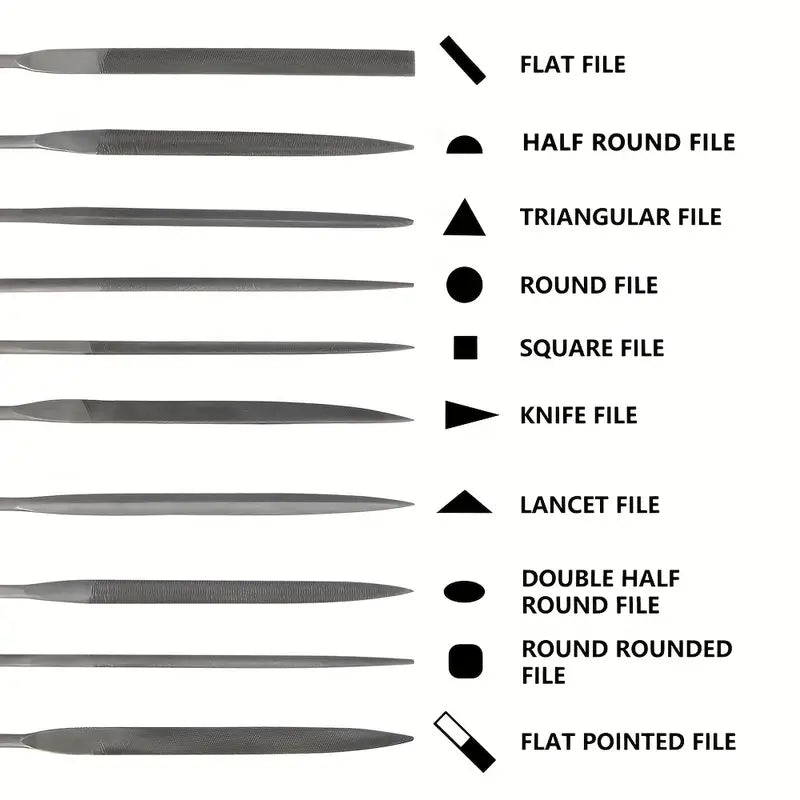 Professional jewelry making needle files set by Jeweltech