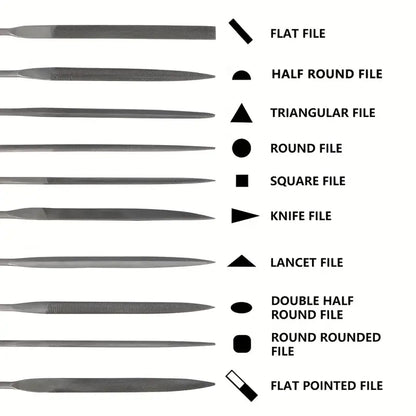 Professional jewelry making needle files set by Jeweltech