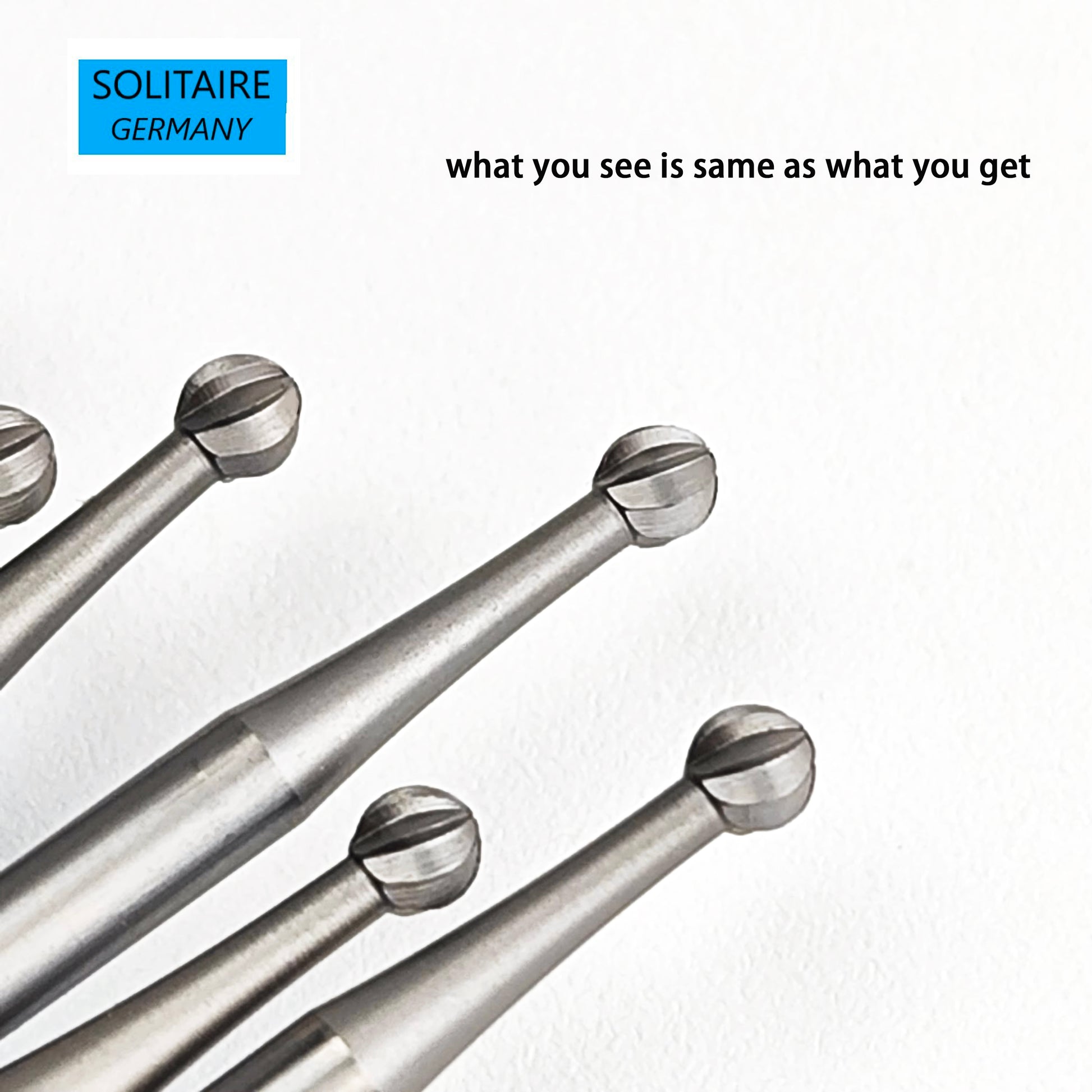 High-precision round burs from 1.0mm to 4.5mm for jewellery making