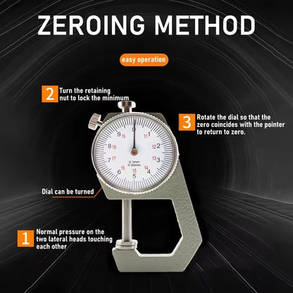 Industrial analog gauge for measuring leather, wire, film, and synthetic sheets