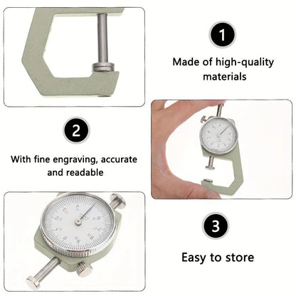Thickness dial tool for jewelry inspection and precision measuring