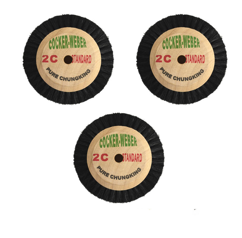 Jeweltech 2C Wooden Polishing Wheel Brush – Front View

