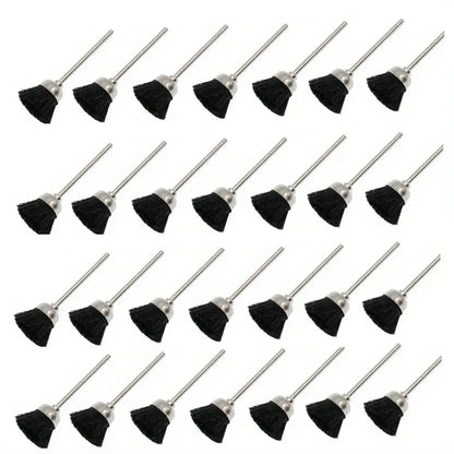 Bristle cup brush set for jewelry polishing and cleaning

