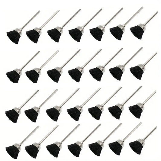 Bristle cup brush set for jewelry polishing and cleaning

