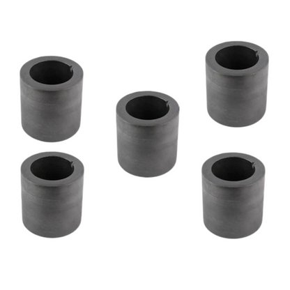 Graphite crucible by Surya used in jewelry workshop for melting precious metals