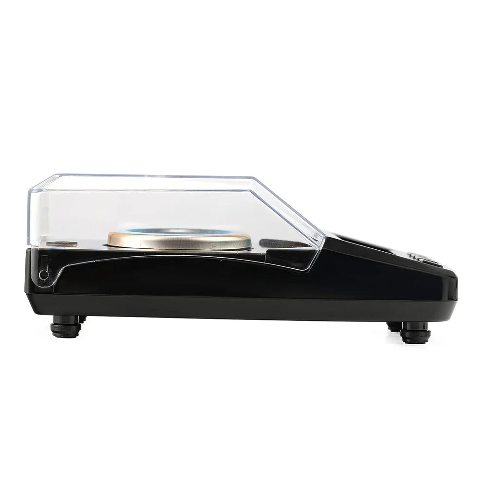 Precision digital weighing scale with large backlit LCD display for easy reading