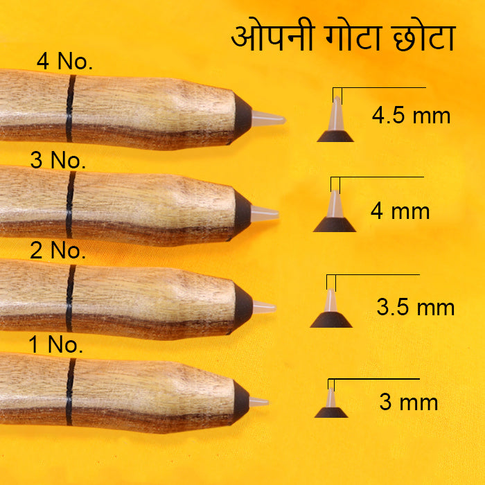 Opni Gota tool for shaping Dank foil in Kundan and Polki jewellery settings