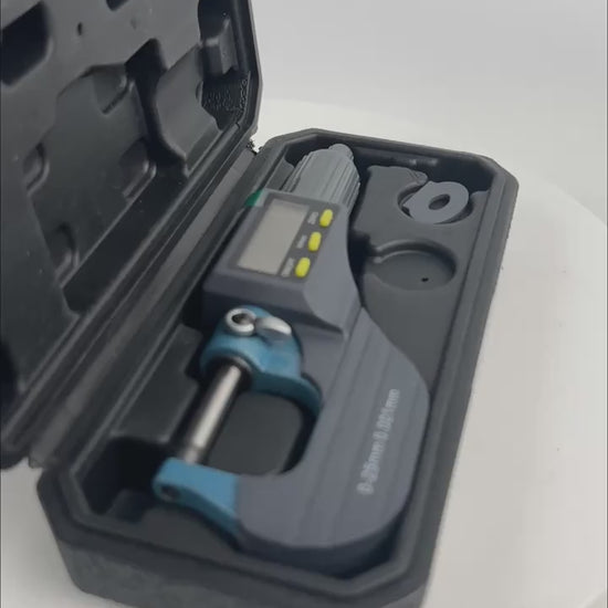 Precision digital micrometer suitable for measuring pearls, tools, and metals