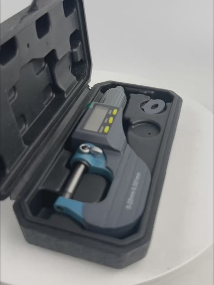 Precision digital micrometer suitable for measuring pearls, tools, and metals