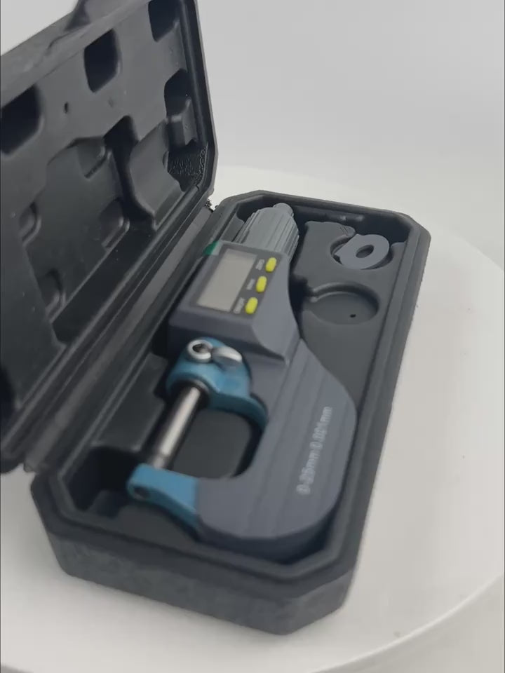 Precision digital micrometer suitable for measuring pearls, tools, and metals