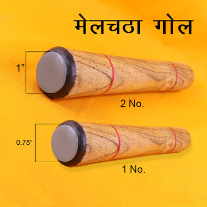 Round Malchaata tool with polished Hakik stone for Kundan and Jadau jewellery foil polishing
