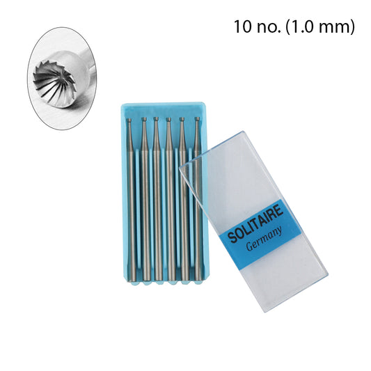 Solitaire Cup Burr Set for Jewelry Stone Setting and Prong Finishing