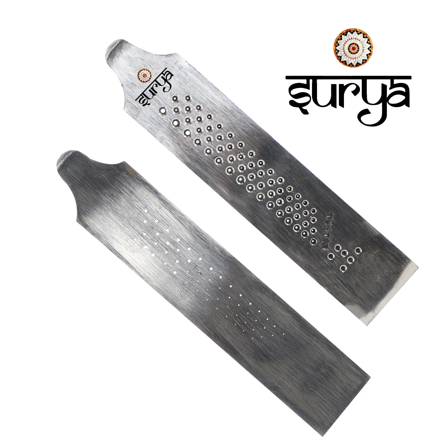 5-inch stainless steel jantri plate ideal for bench or tabletop use in jewellery studios