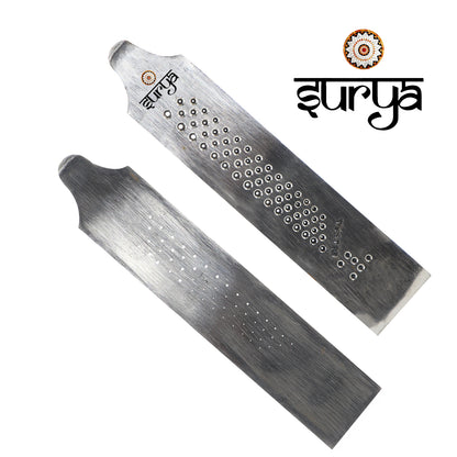5-inch stainless steel jantri plate ideal for bench or tabletop use in jewellery studios
