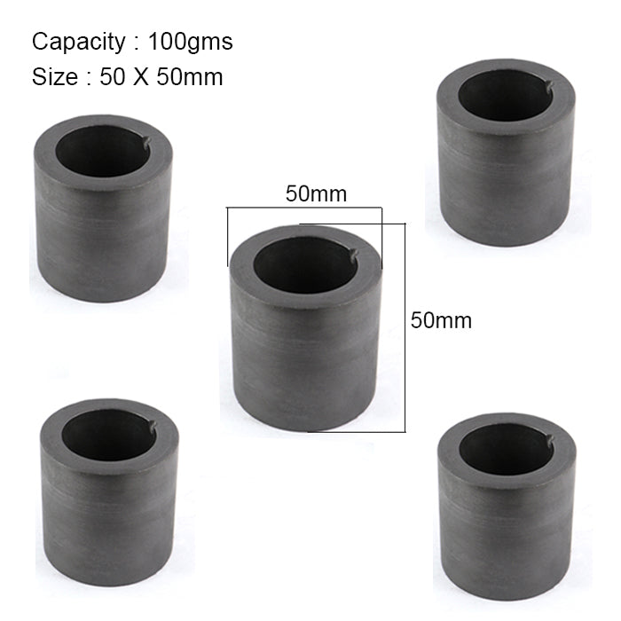 Thermal resistant graphite crucible for efficient metal refining and smelting