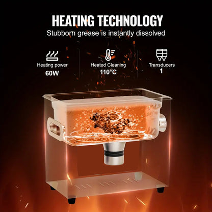 ultrasonic cleaner for cleaning dentures, watches, jewellery, and more