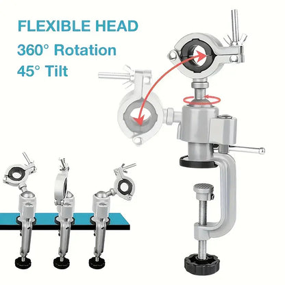 Workbench vise with 360-degree rotation feature