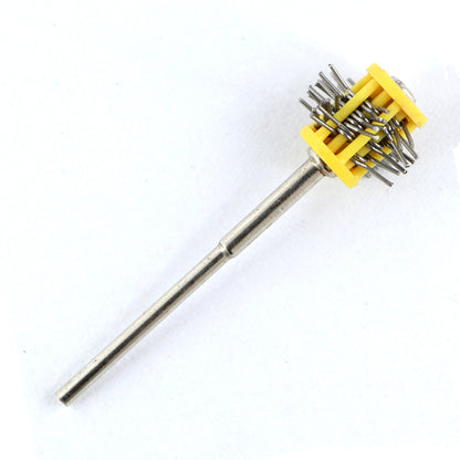 Rotary brush set ideal for polishing engraved and cast jewelry parts